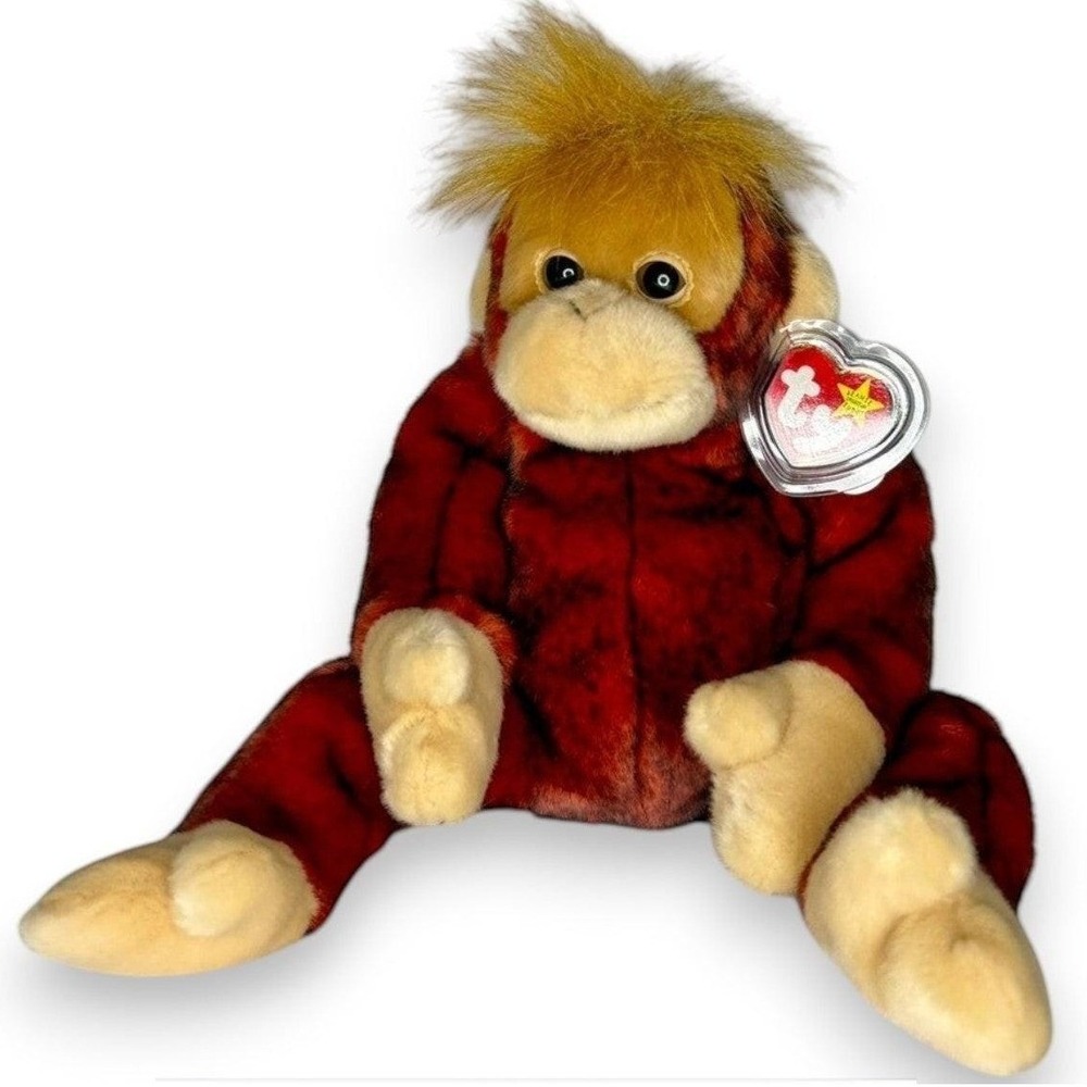 Schweetheart the Orangutan | Jungle Sweetheart | Mint Heart Tag TY Beanie Buddy
